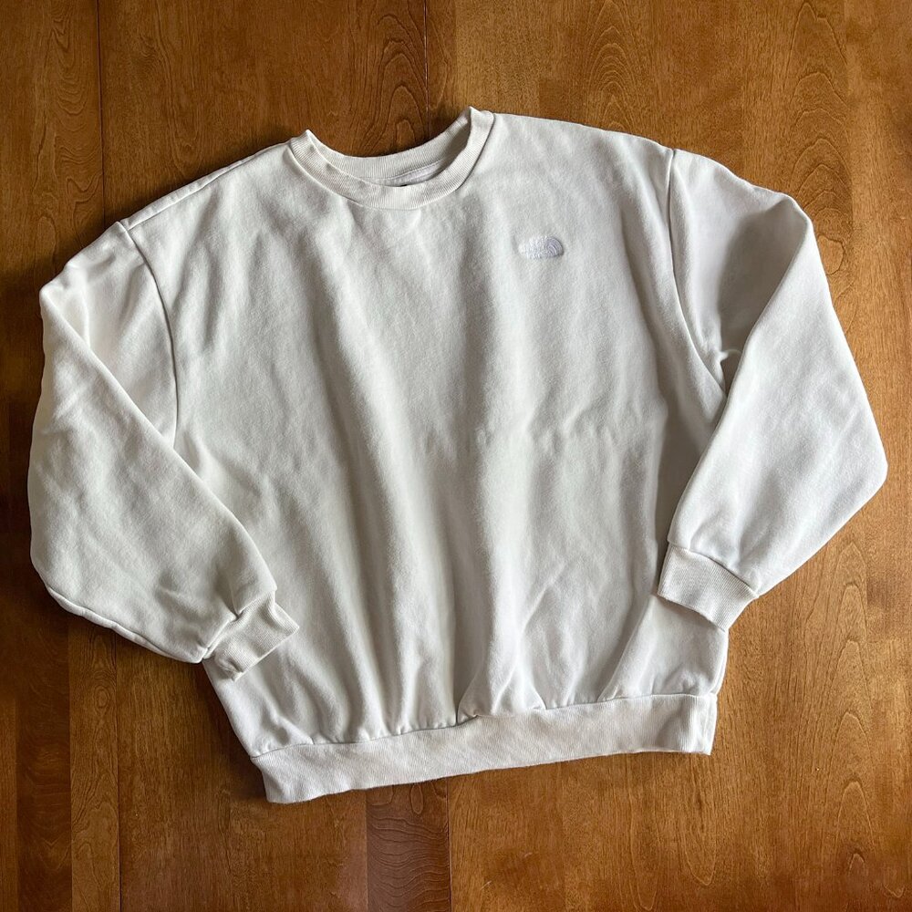 The North Face ivory white sweatshirt S